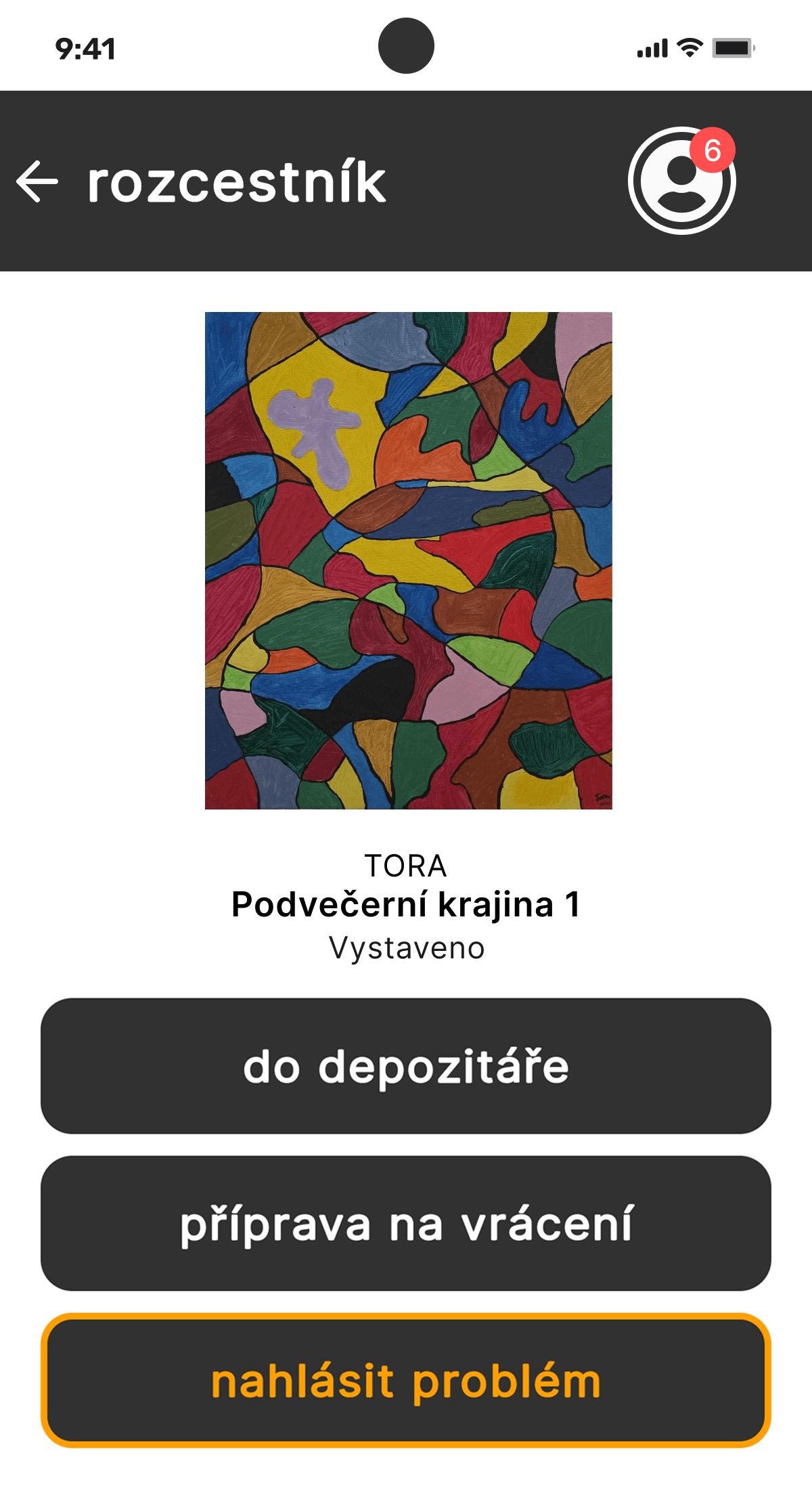 Galerie: Správa výstavních procesů - uložení díla do depozitáře