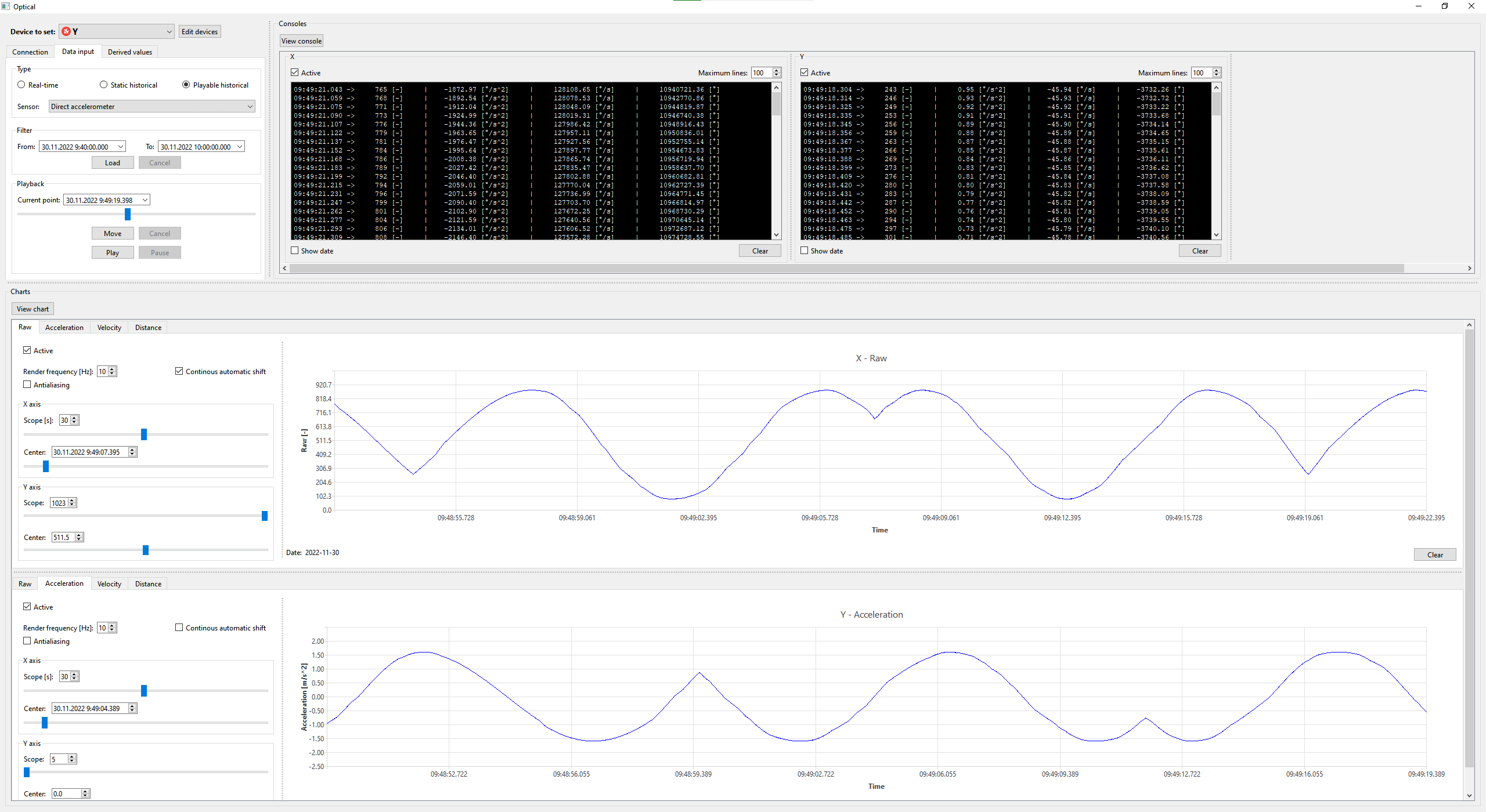 IoT application user interface