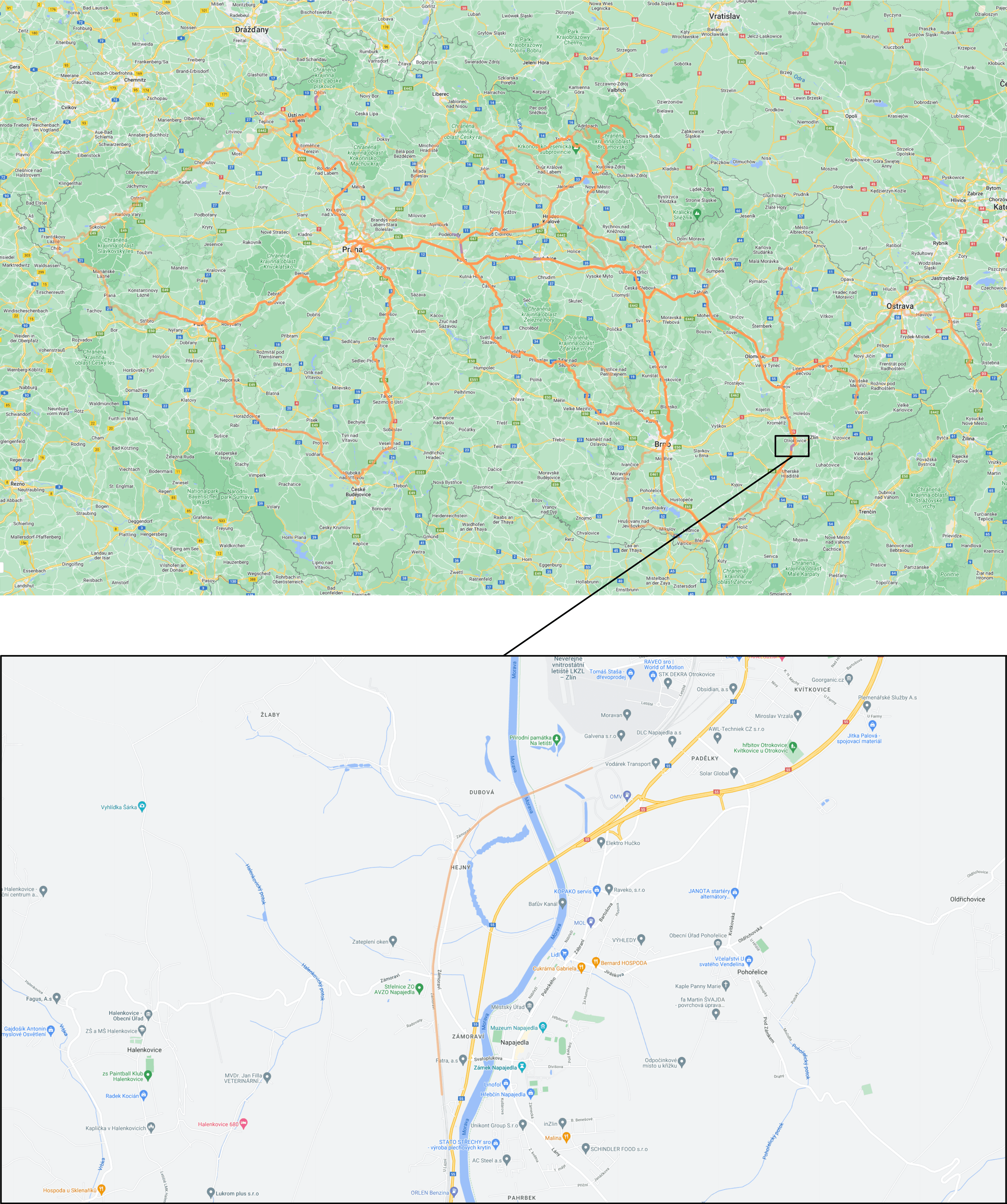 Map section